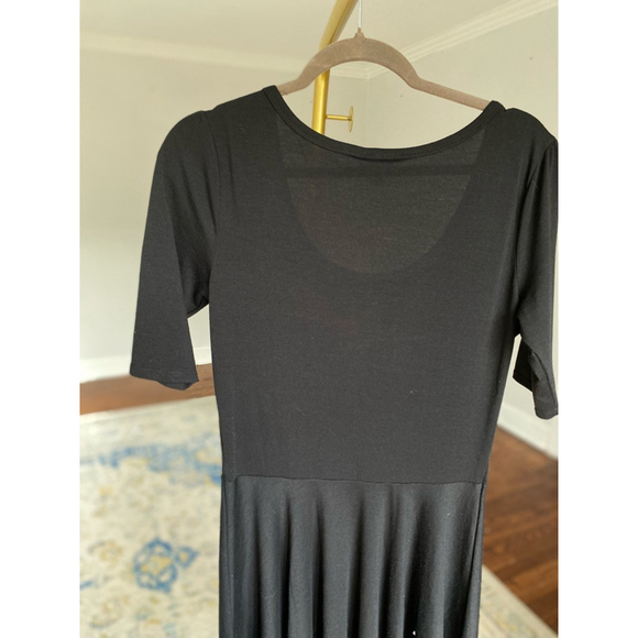 Lularoe Fit & Flare Midi Dress Spring Summer Buttery Soft Party Minimalist Boho - Picture 2 of 8